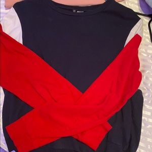 multi colored sweatshirt